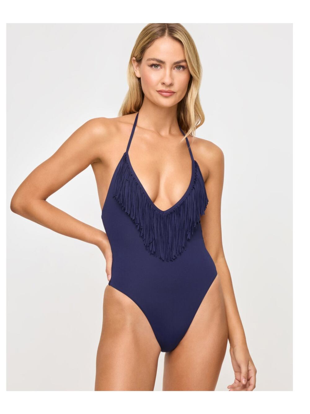 NEW LSPACE Desert Days Fringe One-Piece Swimsuit Size Large